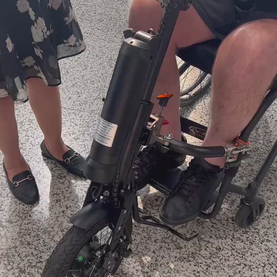  power assist wheelchair attachment battery removal