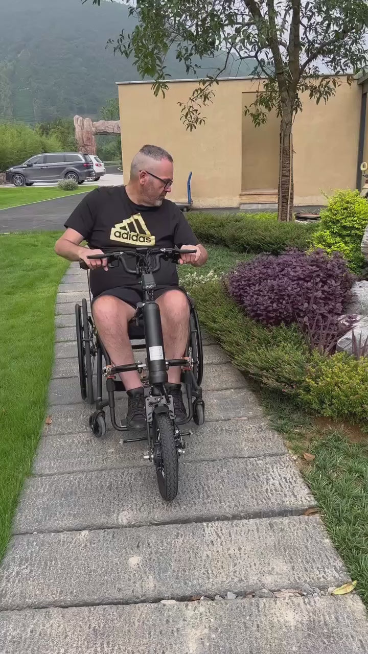  power assist wheelchair attachment reverse gear